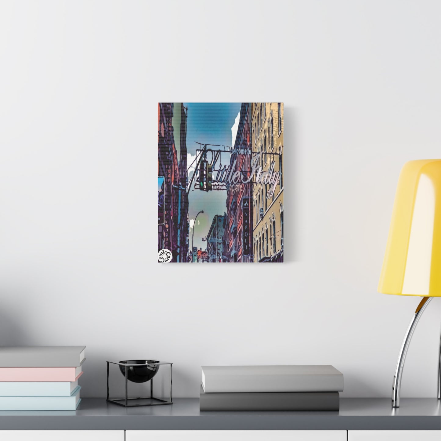 New York City Little Italy Matte Canvas Wall Art Urban Home Decor