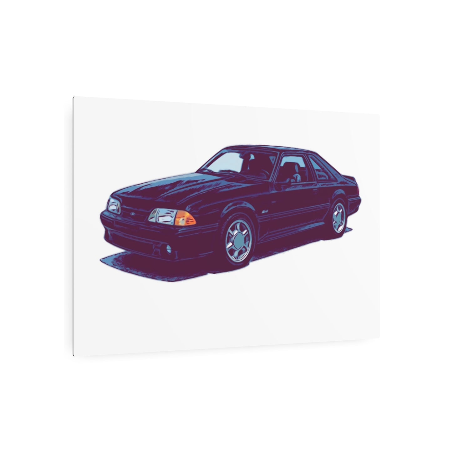 Ironline Notchback – Retro Street Coupe Comic Car Wall Art