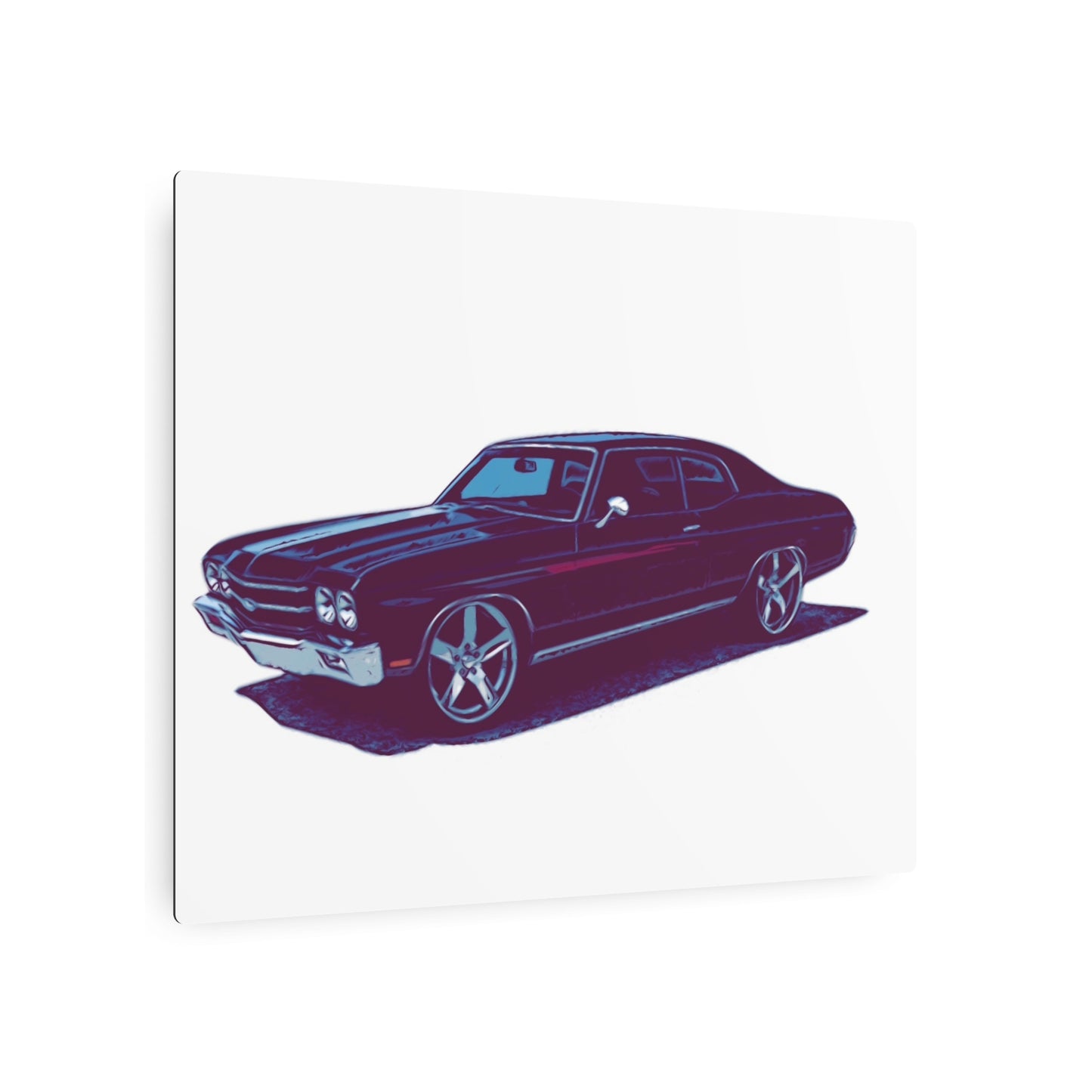 Steelline Sovereign – Classic Muscle Sedan Comic Wall Art