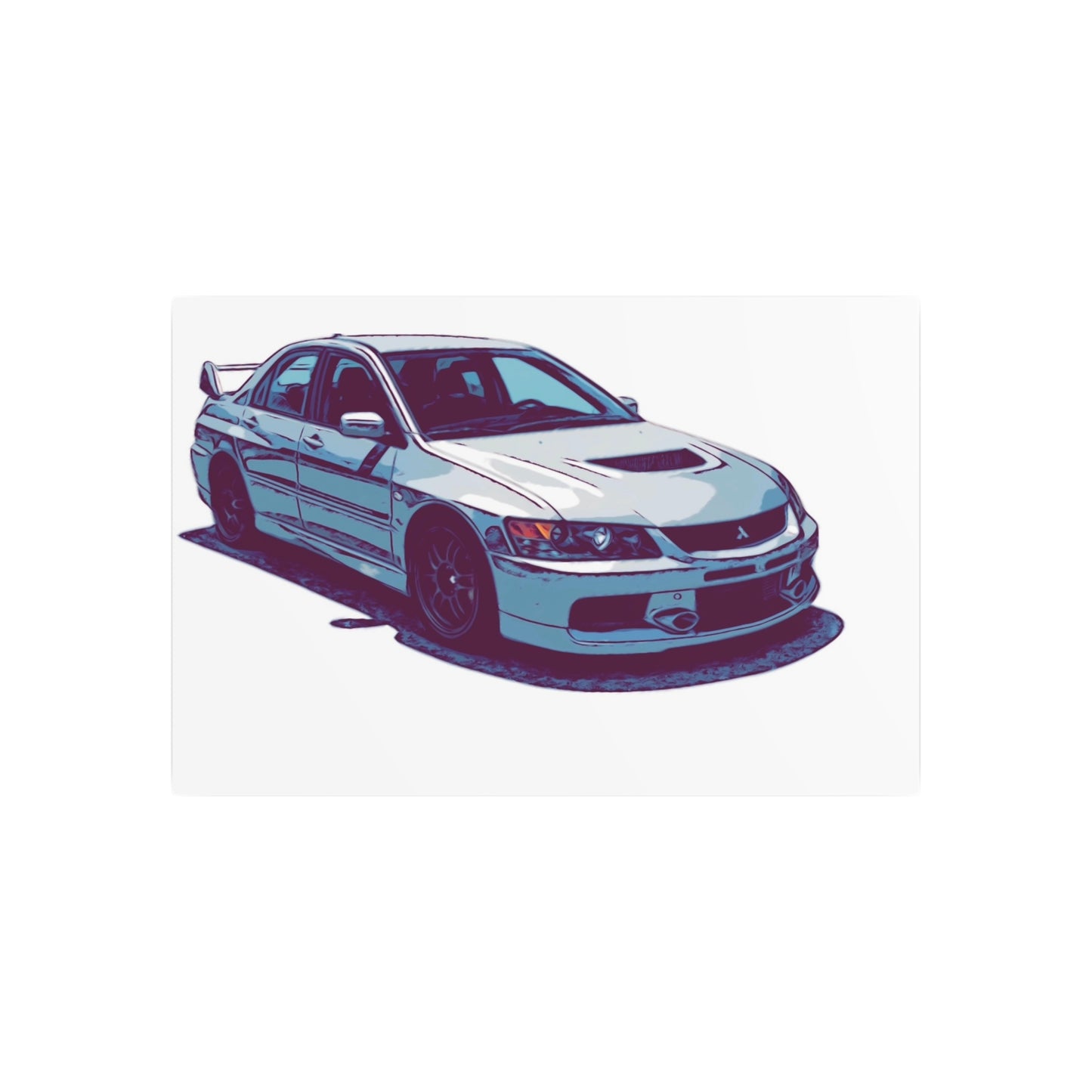 Rally Bloodline – Turbo Performance Sedan Comic Car Wall Art