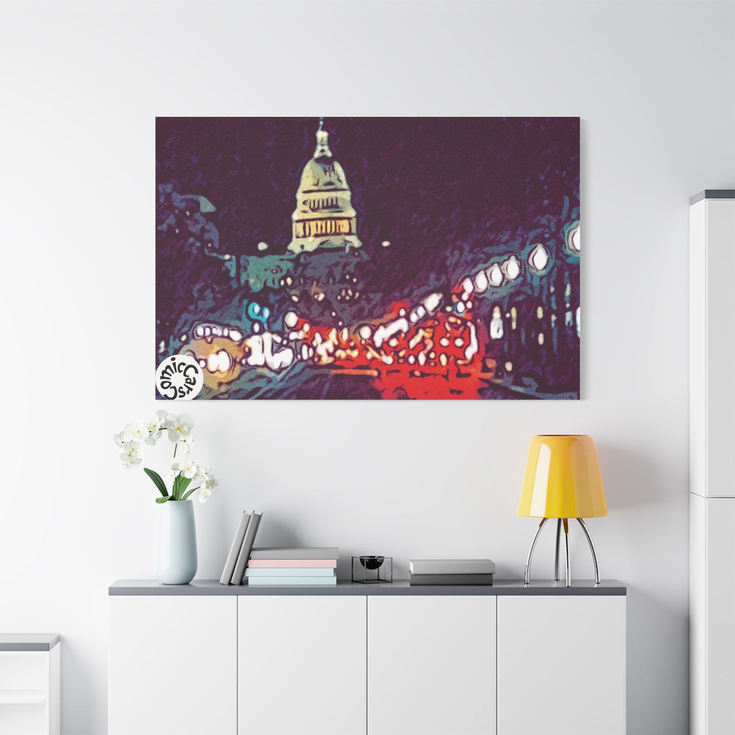 Washington DC Cityscape Matte Canvas Wall Art