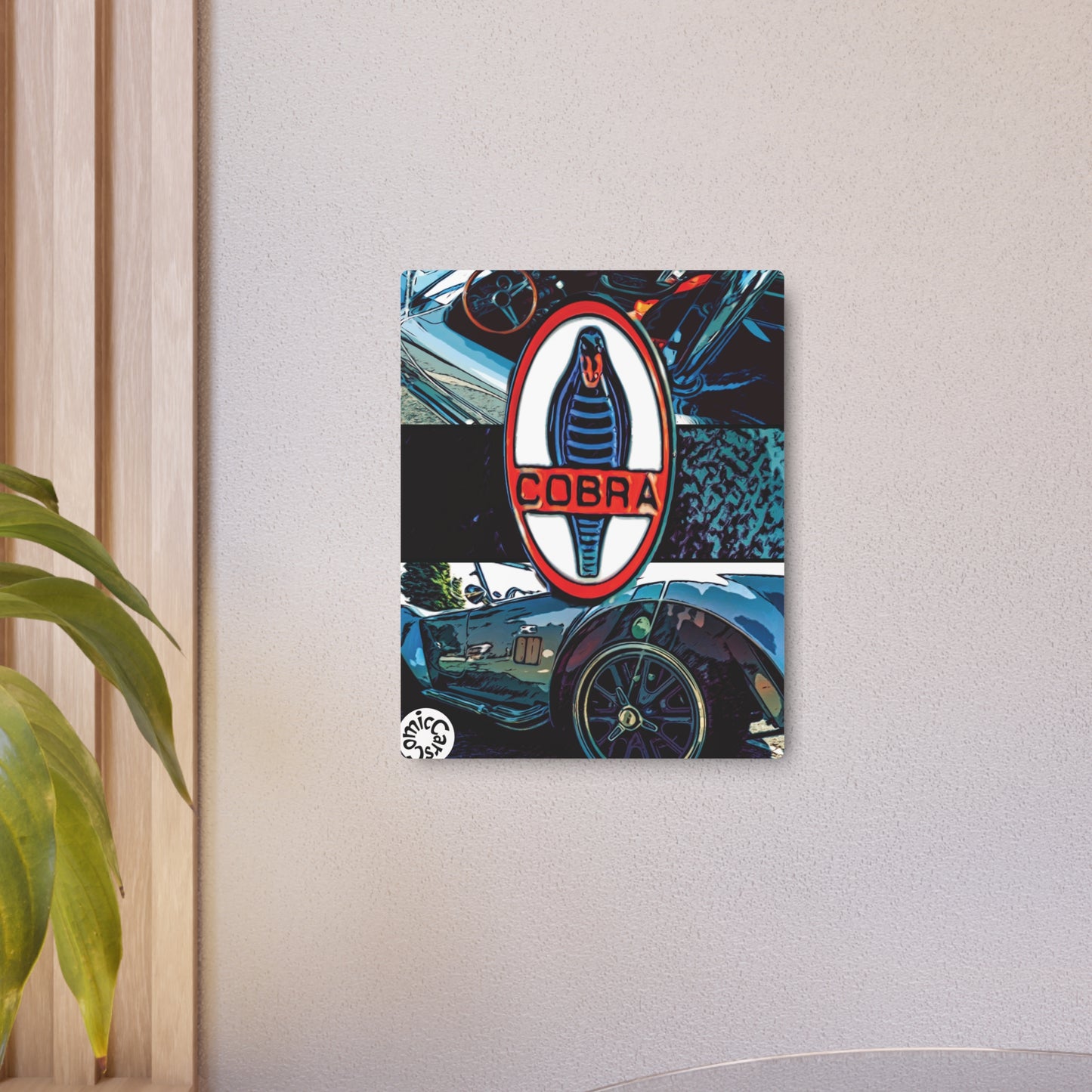 Comic My Ride Metal Art Sign Aluminum Wall Decor with Hanging Hook Multiple Sizes Available