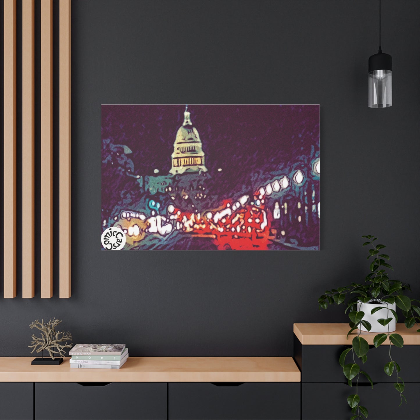 Washington DC Cityscape Matte Canvas Wall Art
