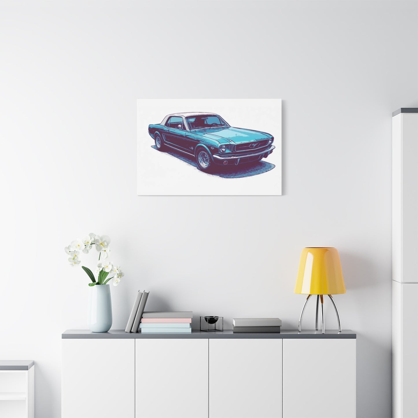 First-Gen Freedom – Classic Pony Car Comic Car Wall Art