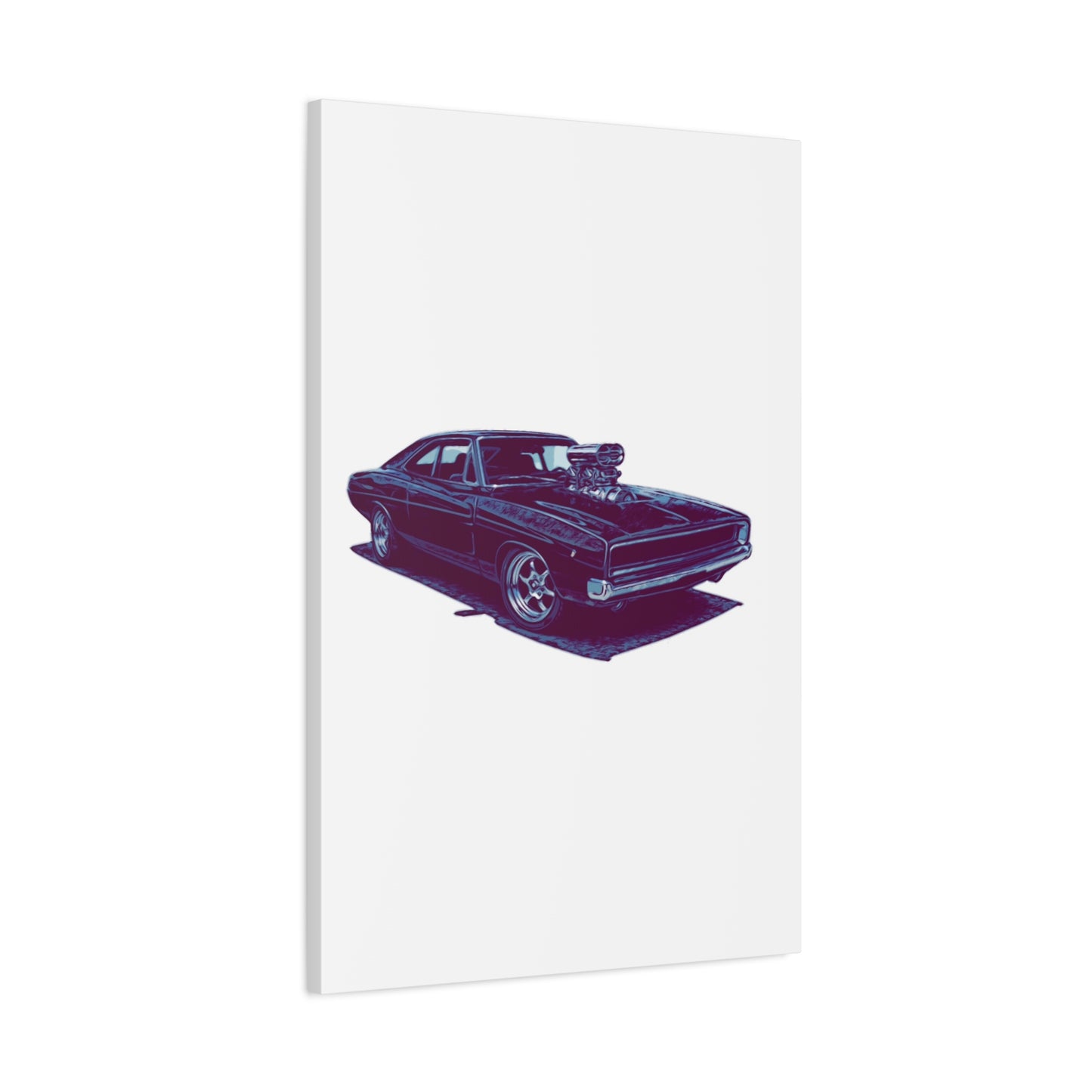 Boosted Legacy – Supercharged Classic Muscle Comic Car Wall Art