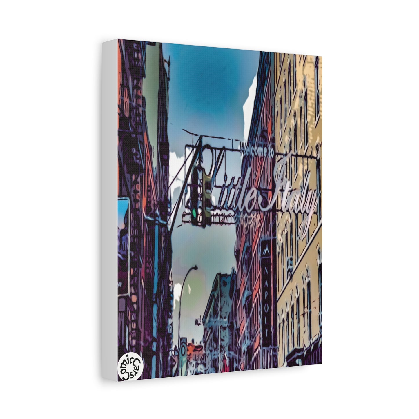 New York City Little Italy Matte Canvas Wall Art Urban Home Decor