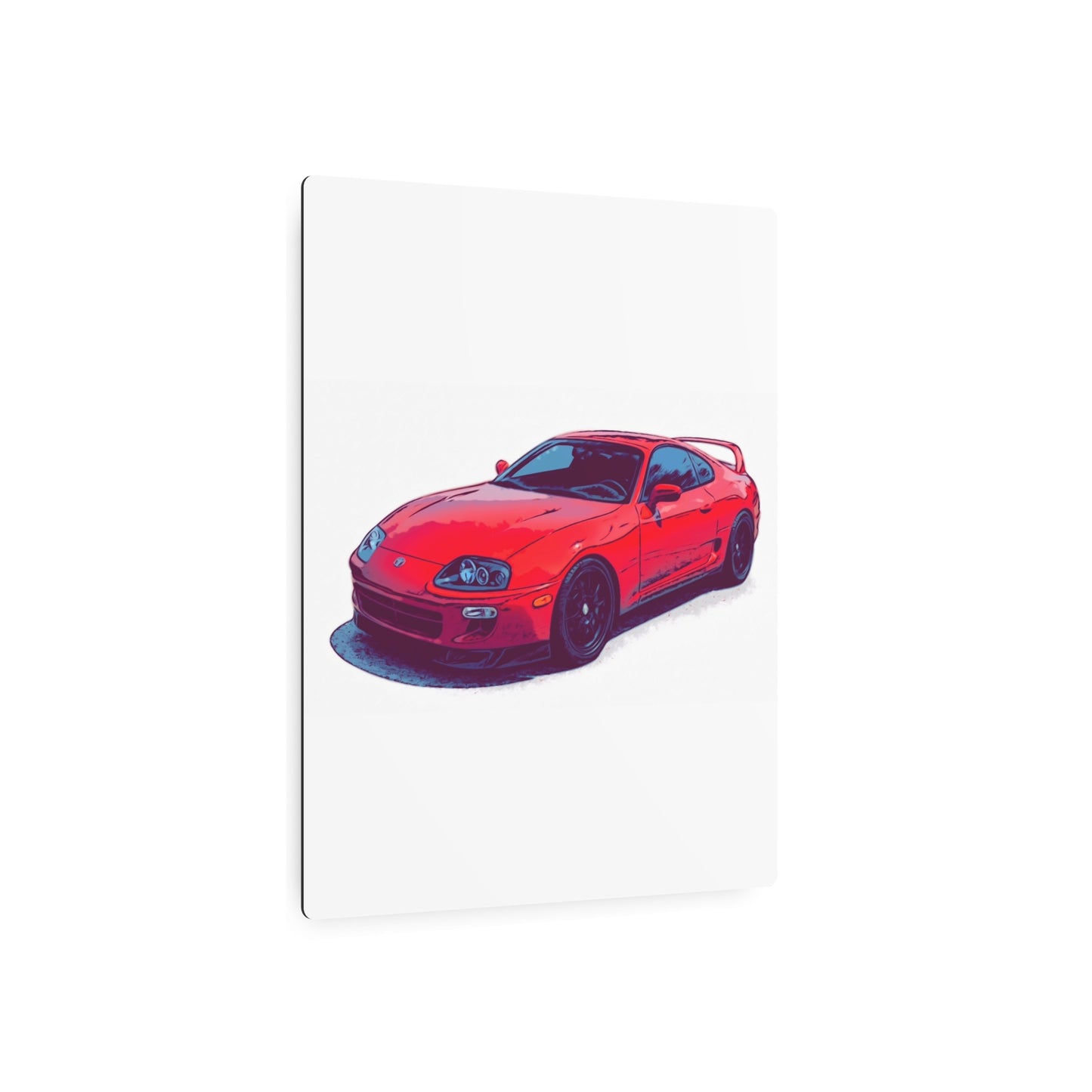 Redline Revival – 90s Japanese Sports Coupe Comic Car Wall Art