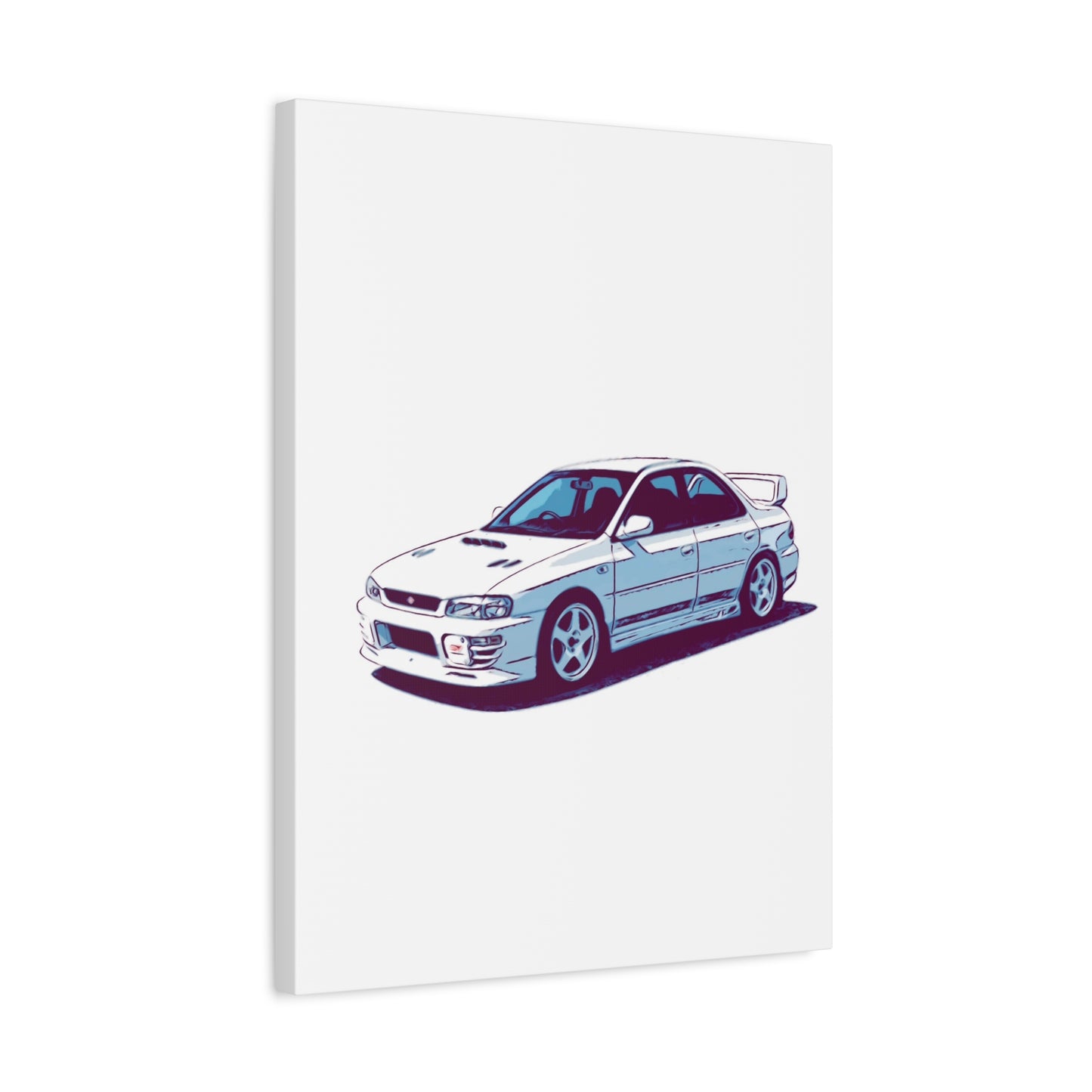 White Line Legacy – JDM Performance Sedan Comic Wall Art
