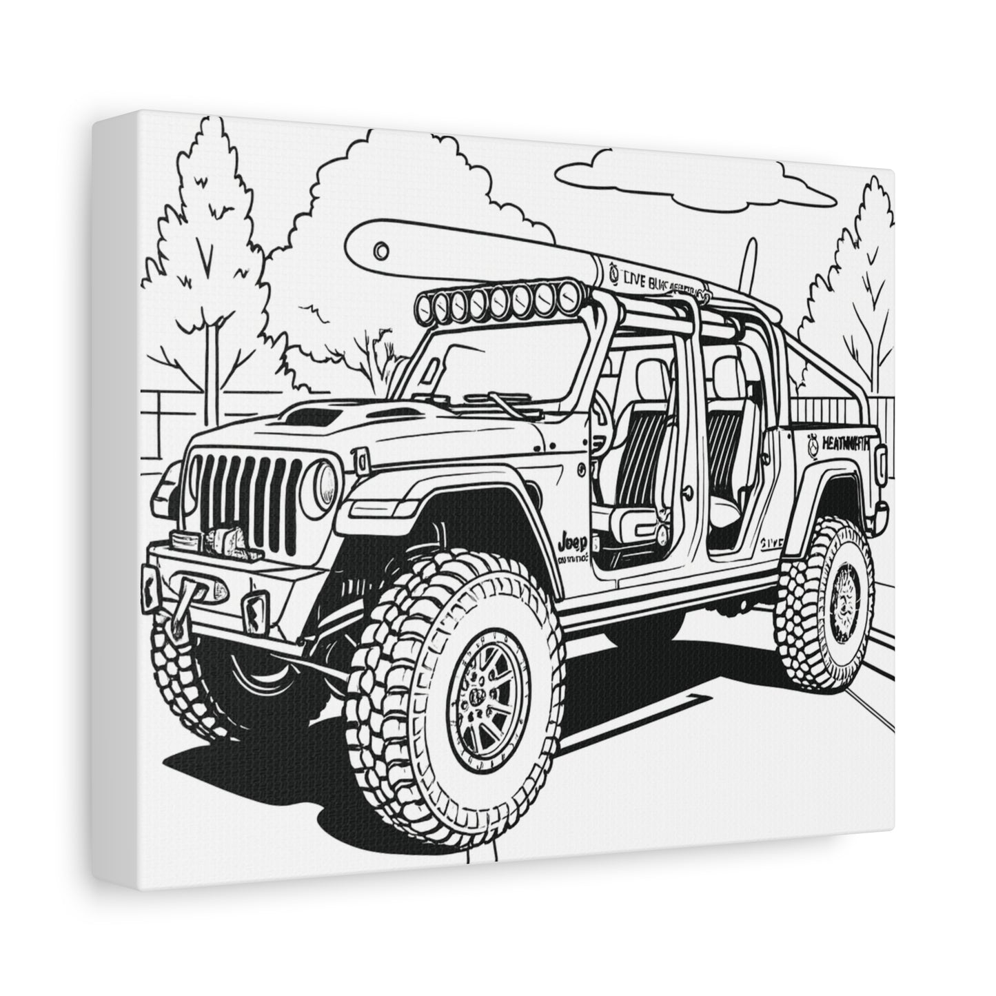 Kids Car Coloring Canvas – Comic Cars™ Interactive Vehicle Art