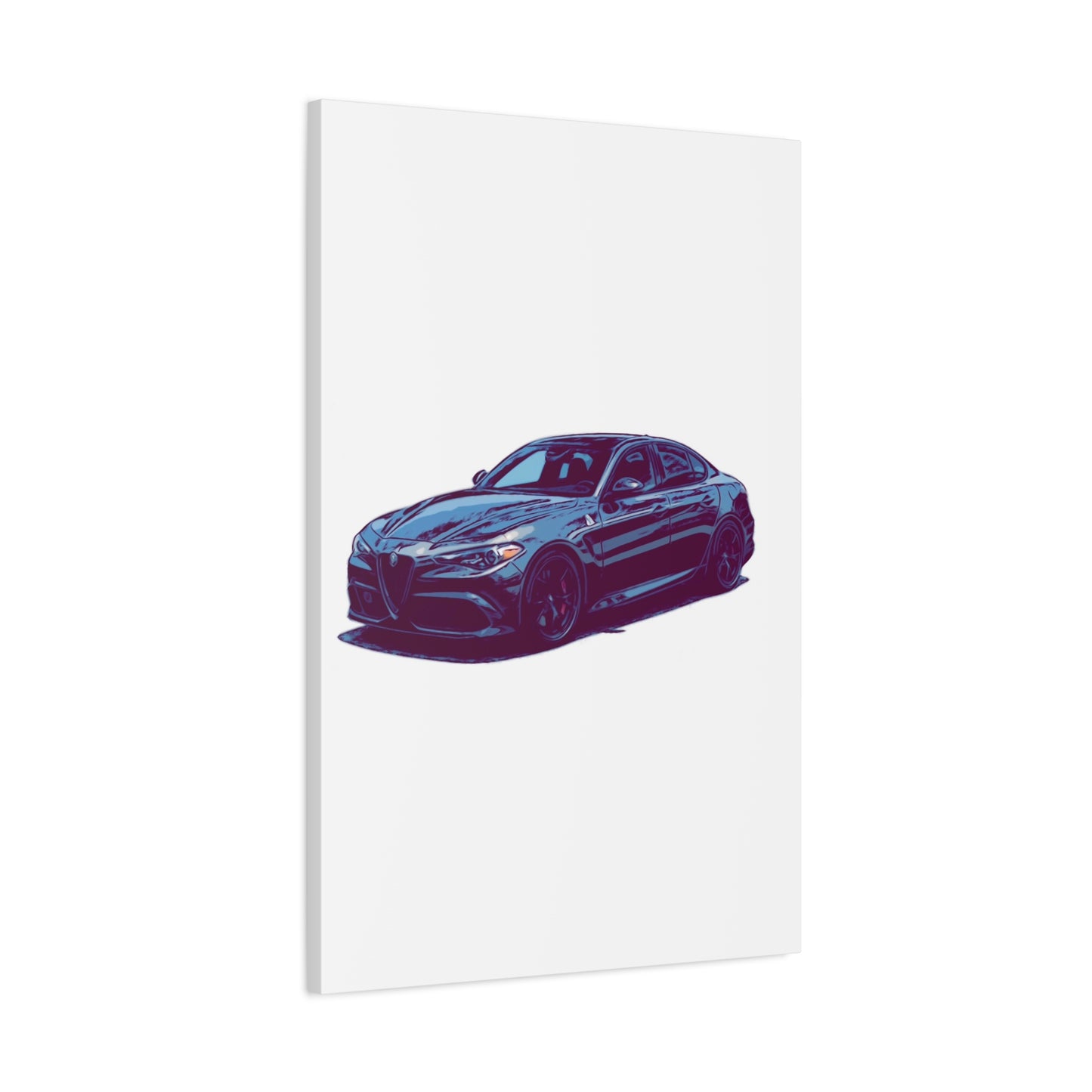 Obsidian Crest Sedan – Performance Sport Comic Car Wall Art