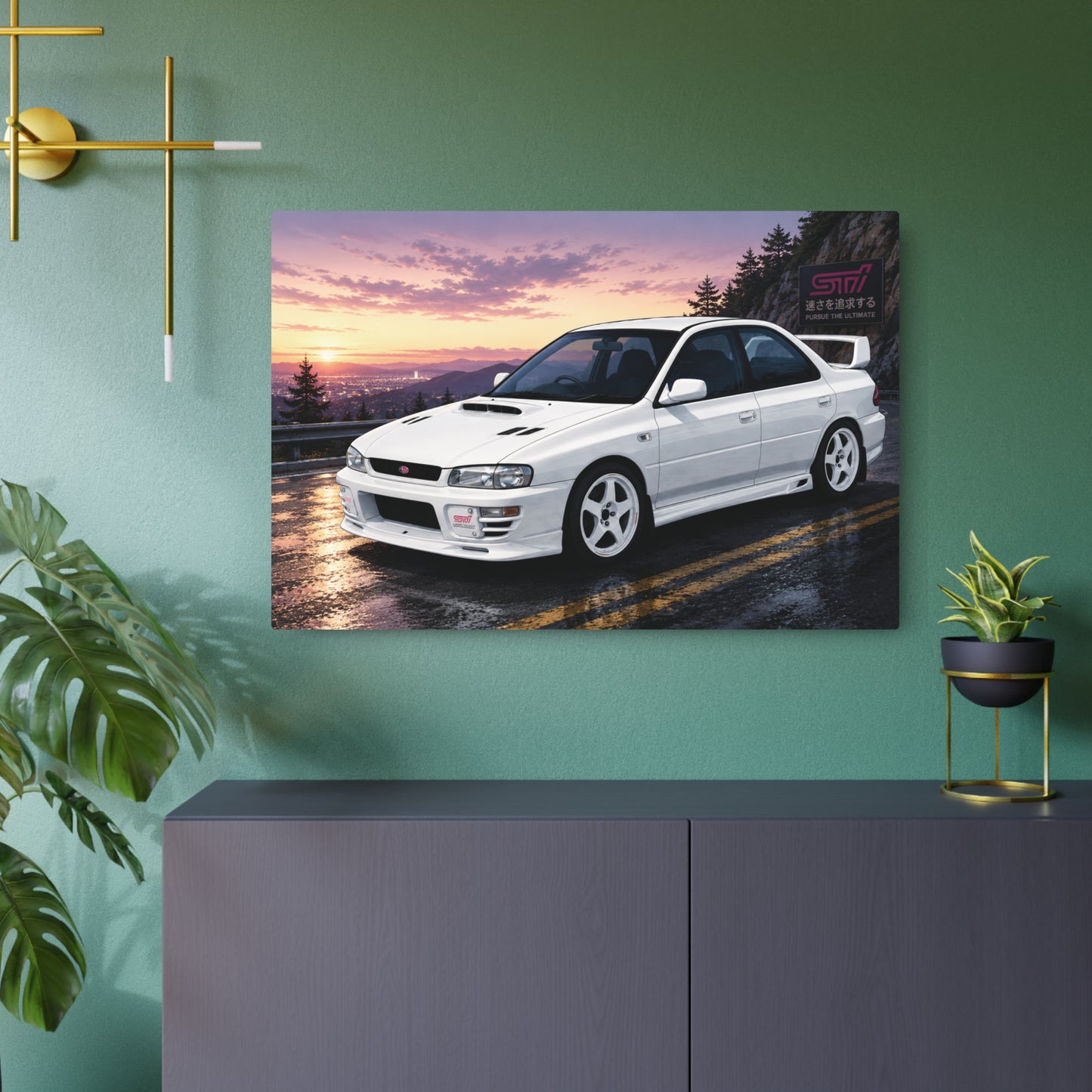 Impreza Rally Car Wall Art