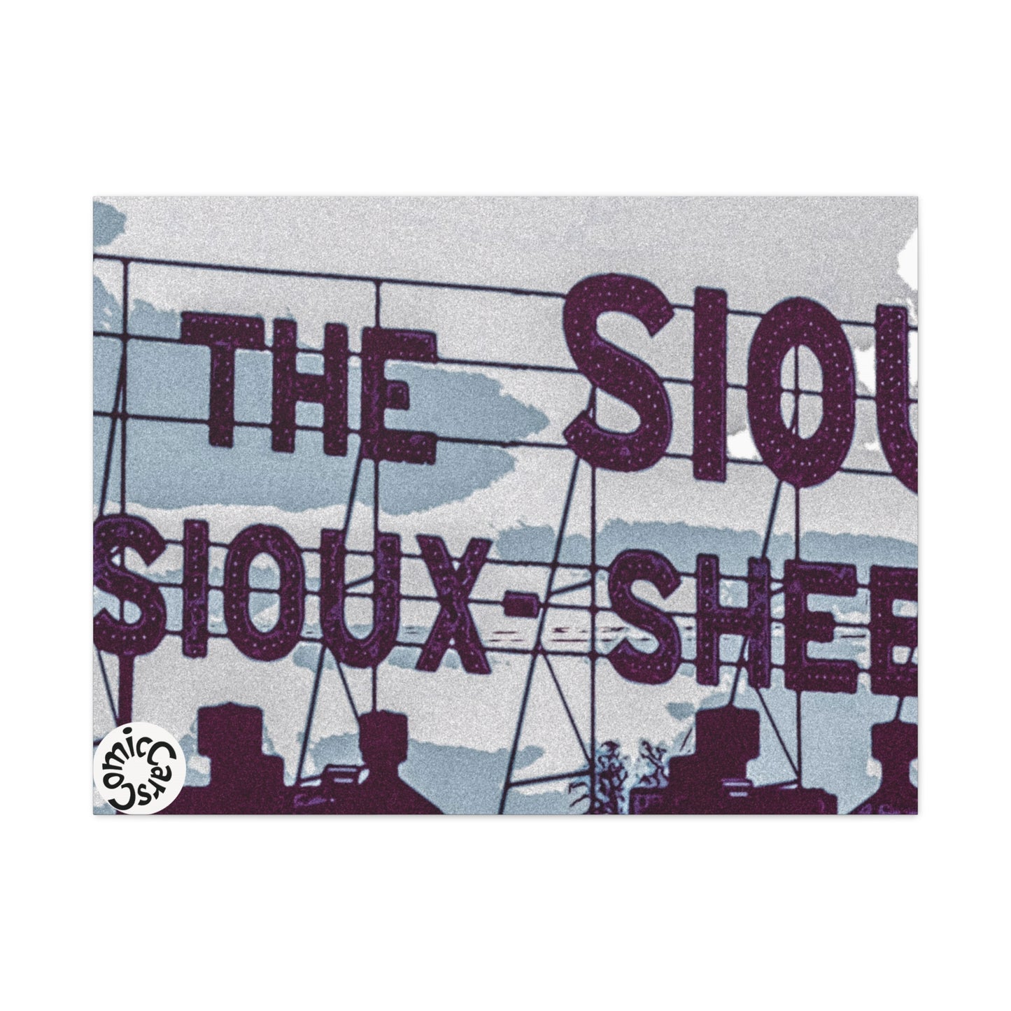 Sioux Falls City Matte Canvas Wall Art Urban Decor