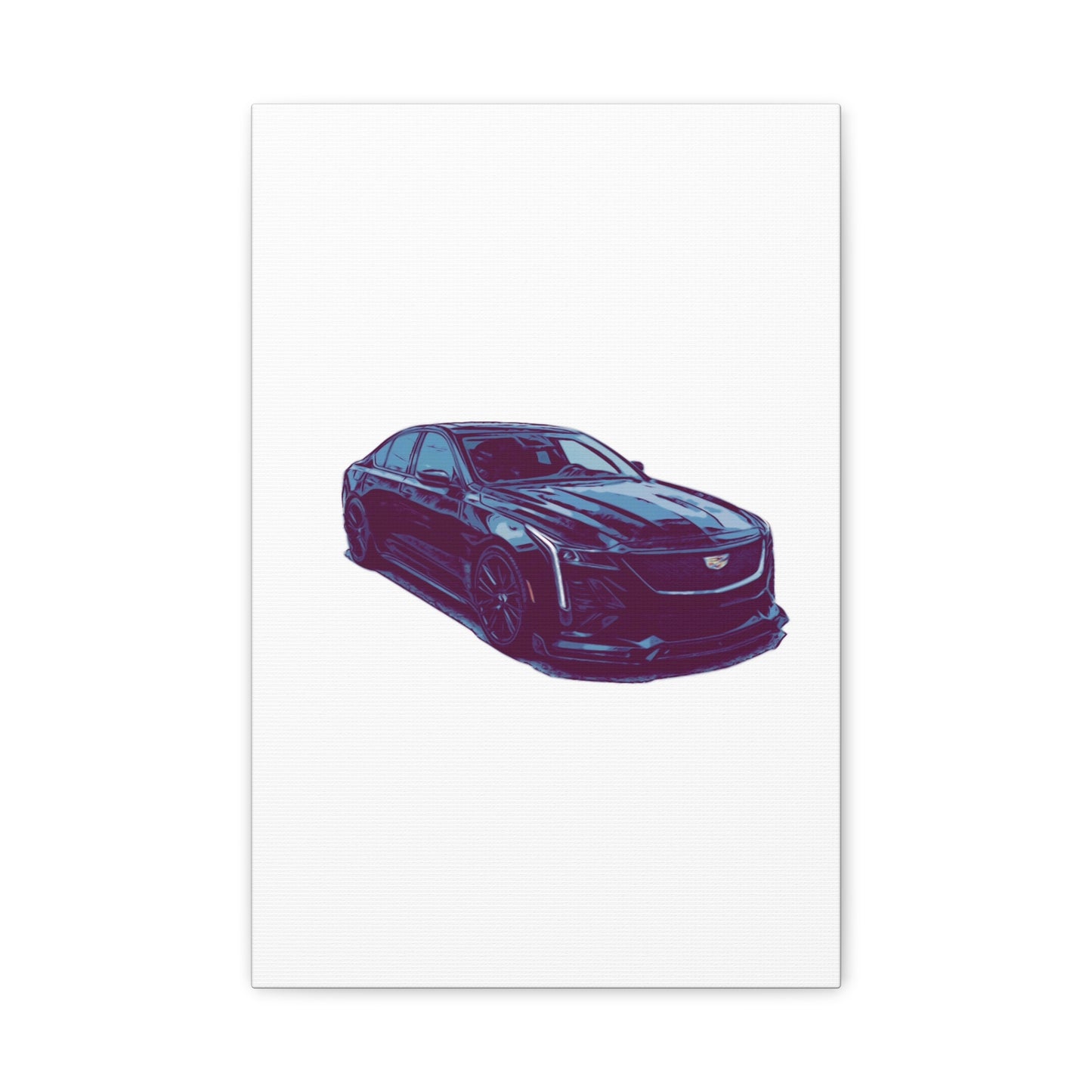 Midnight Precision – Luxury Performance Sedan Comic Wall Art