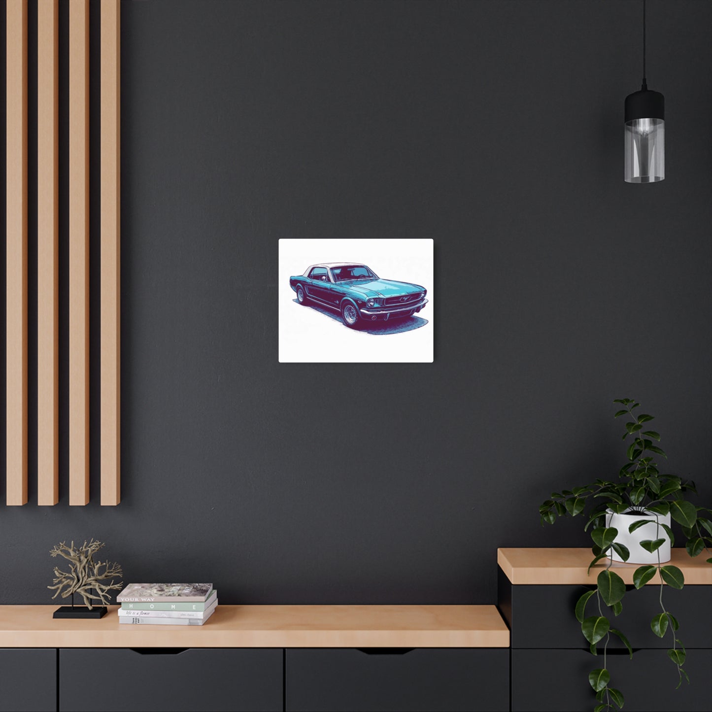 First-Gen Freedom – Classic Pony Car Comic Car Wall Art