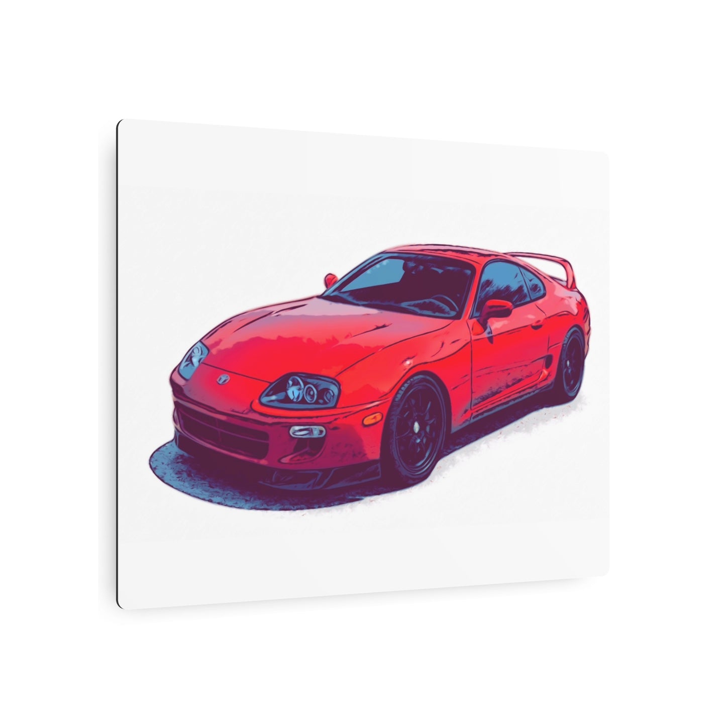 Redline Revival – 90s Japanese Sports Coupe Comic Car Wall Art
