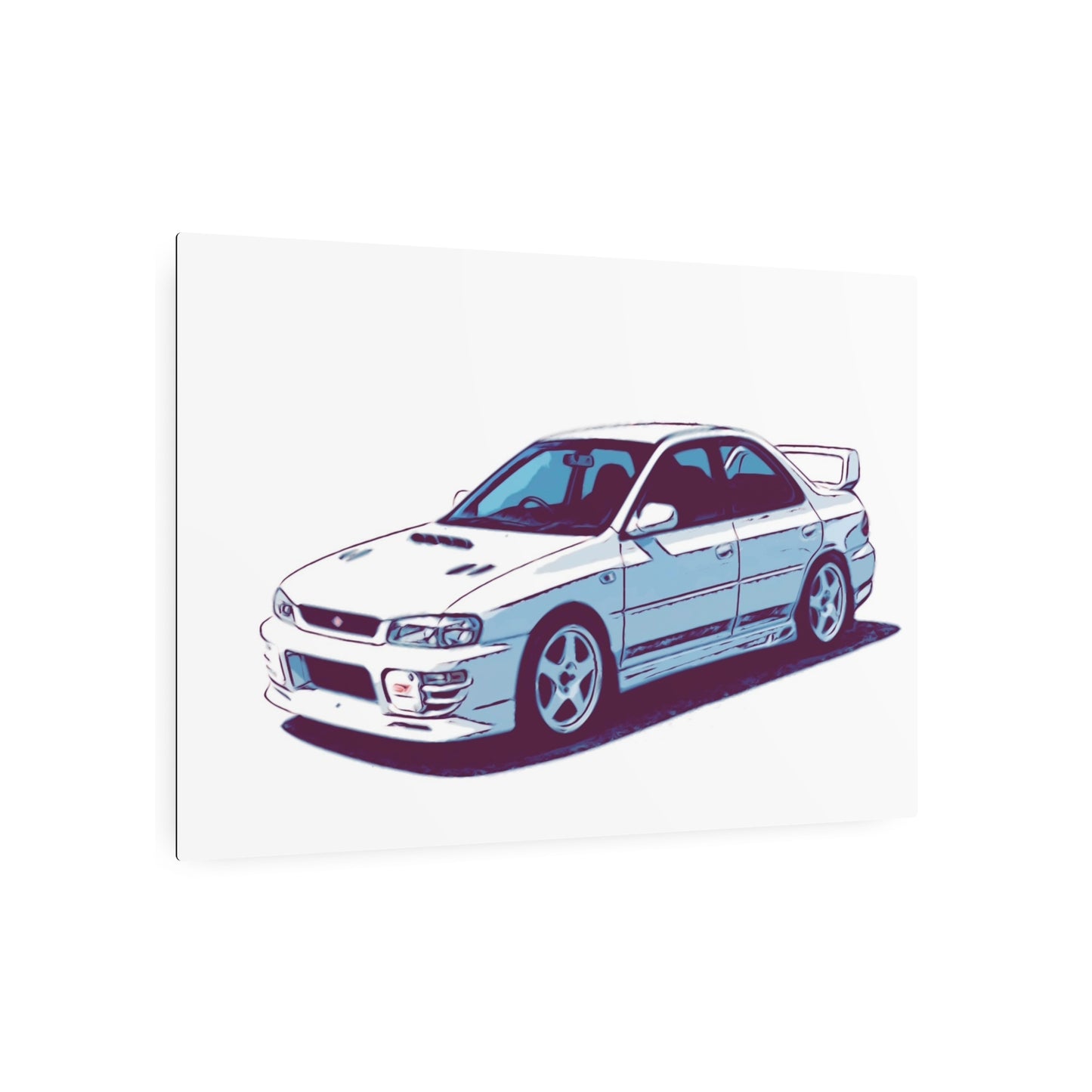 White Line Legacy – JDM Performance Sedan Comic Wall Art