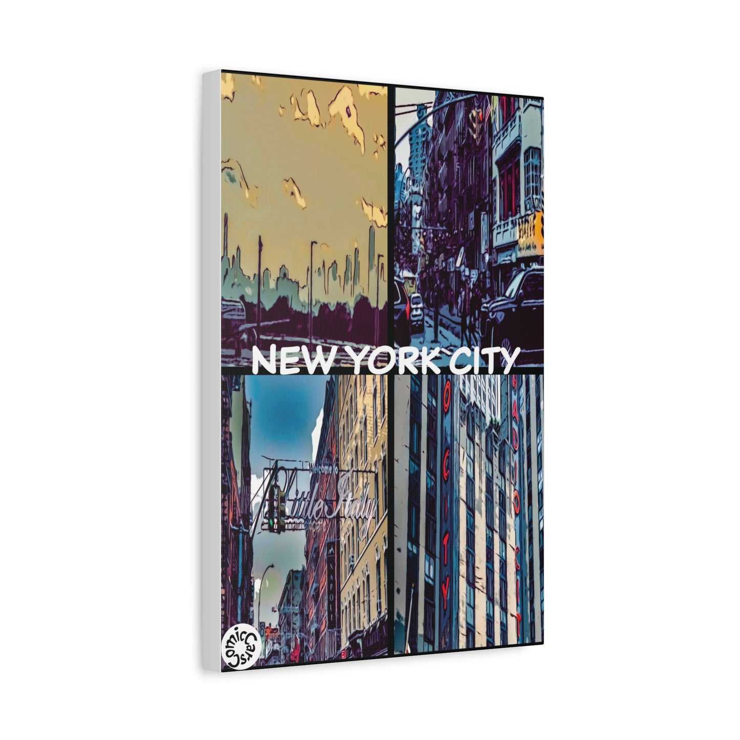New York City Collection Matte Canvas Wall Art Urban Home Decor