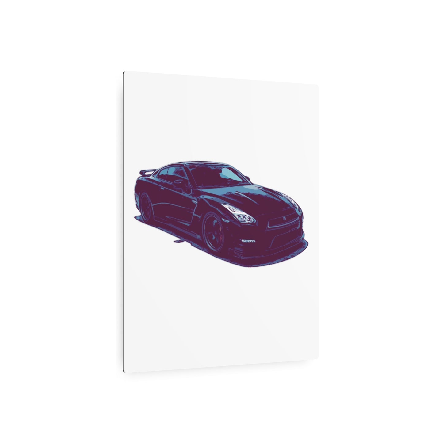 Torque After Dark – Street-Dominant Performance Coupe Comic Car Wall Art