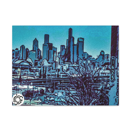 Seattle Cruises City Matte Canvas Wall Art