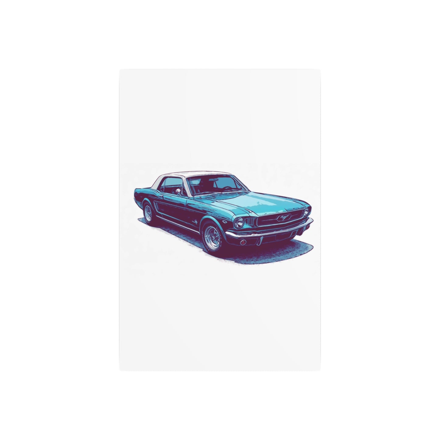 First-Gen Freedom – Classic Pony Car Comic Car Wall Art