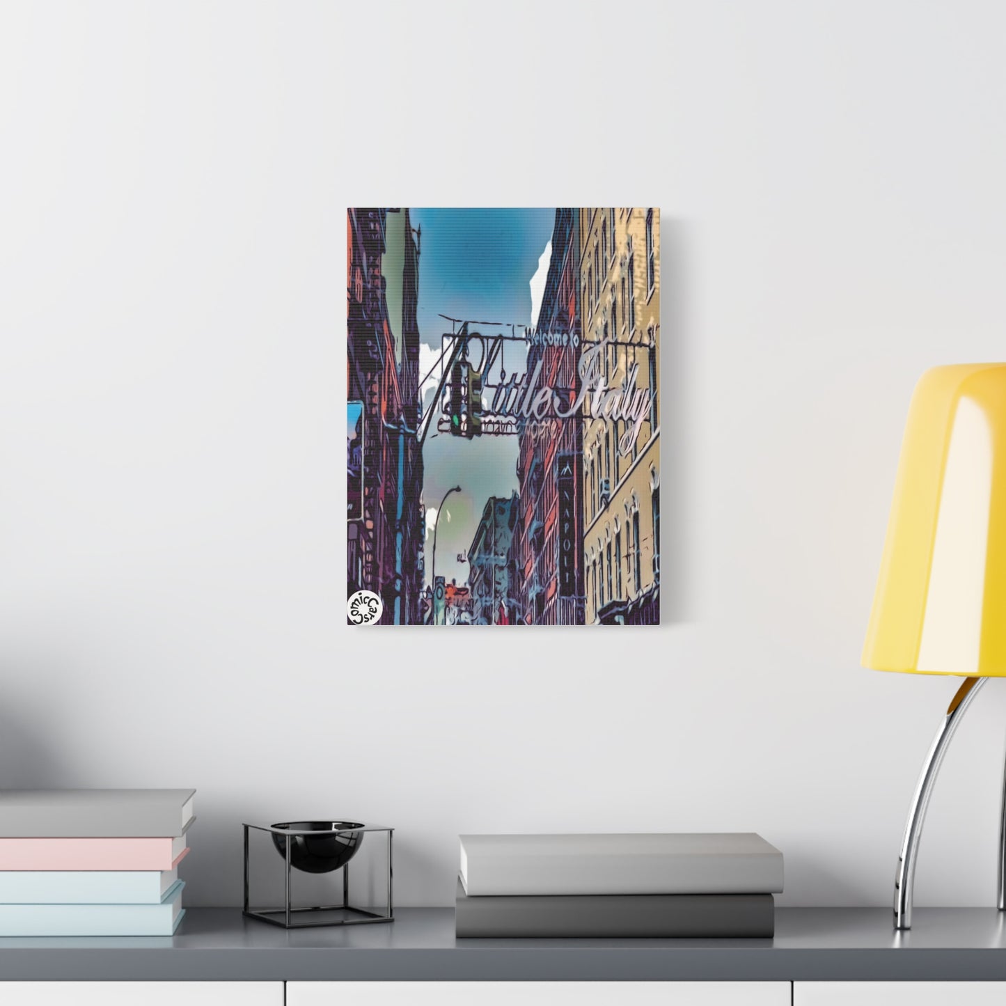 New York City Little Italy Matte Canvas Wall Art Urban Home Decor