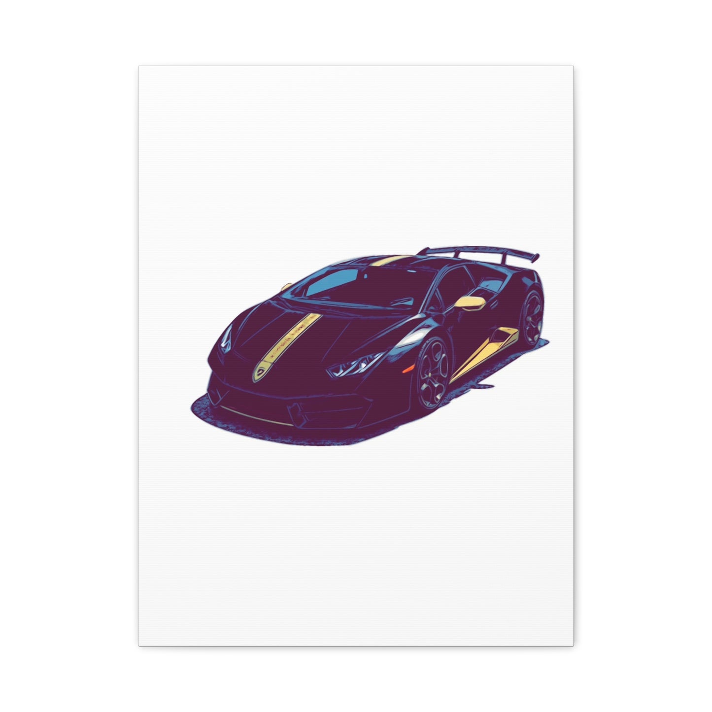 Goldline Fury – Exotic Supercar Comic Wall Art