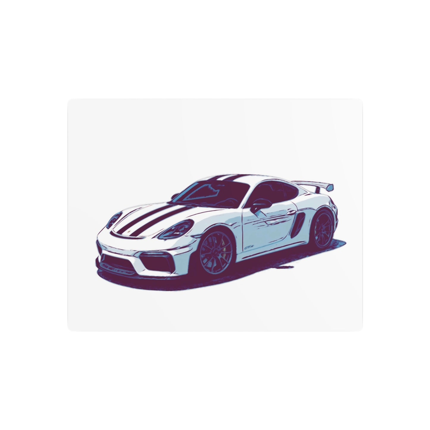 Apex Predator – Track-Focused Sports Coupe Comic Car Wall Art