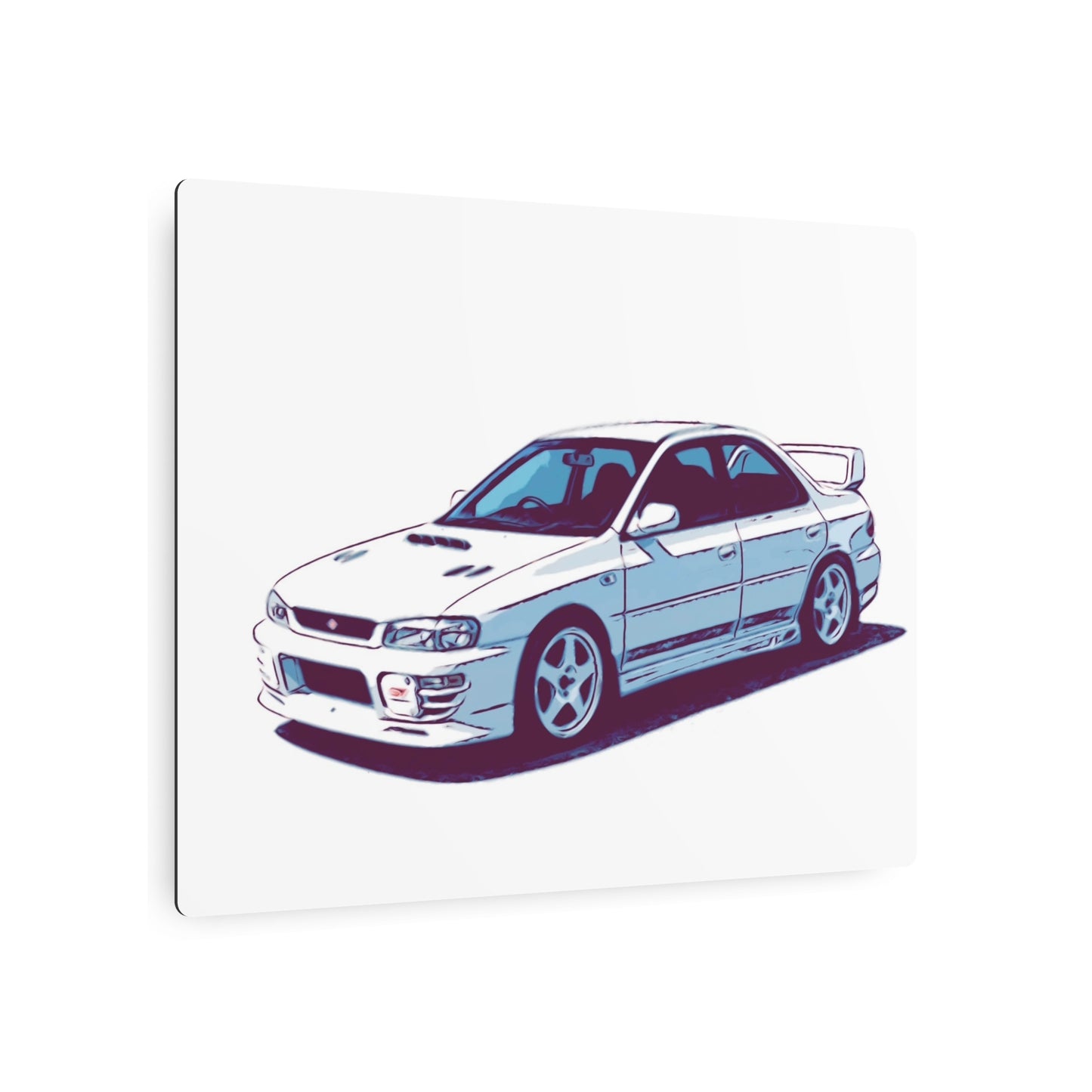 White Line Legacy – JDM Performance Sedan Comic Wall Art