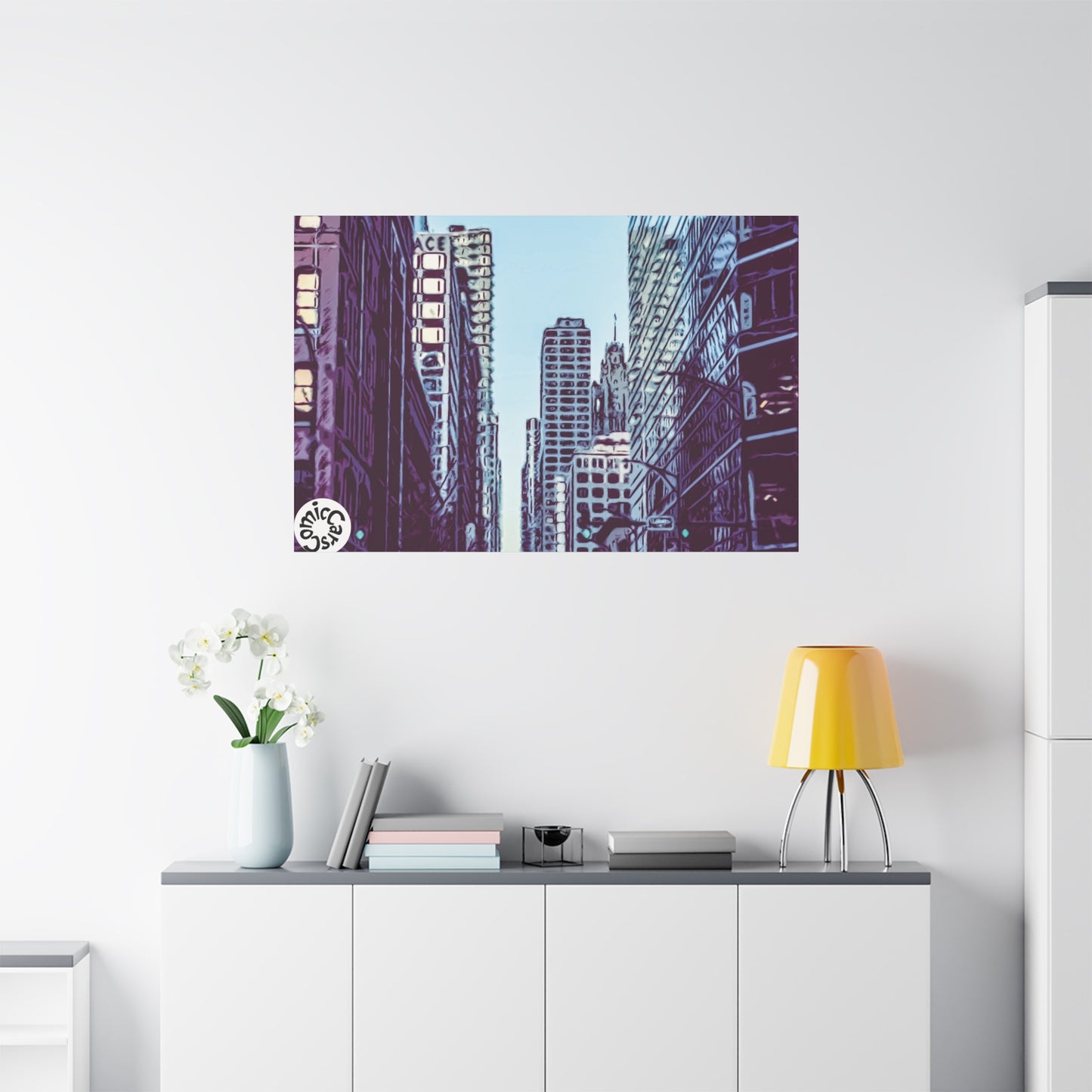 Chi-Town Cruises Matte Canvas Wall Art Urban Decor for Home and Office