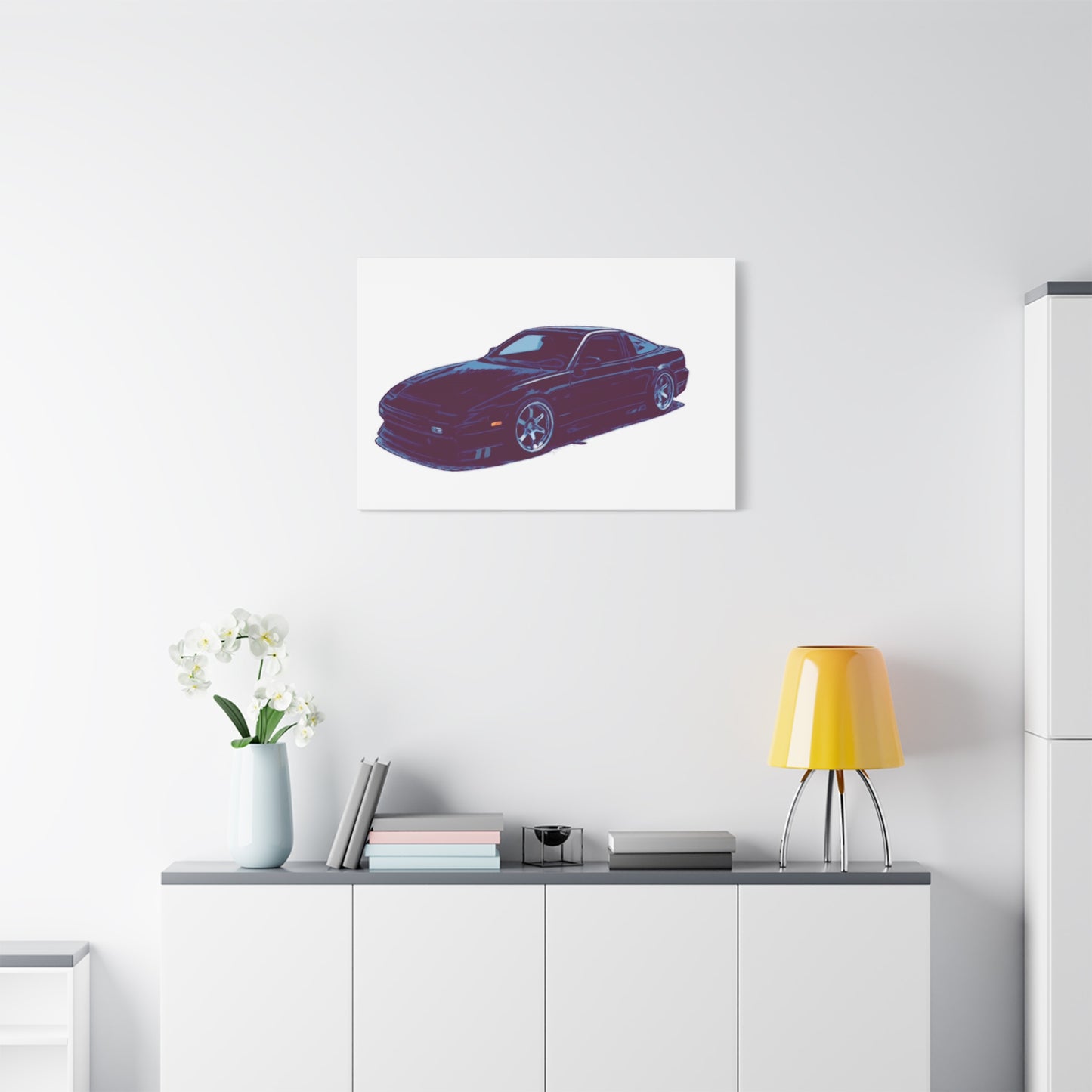 Midnight Drift – JDM Street Coupe Comic Wall Art