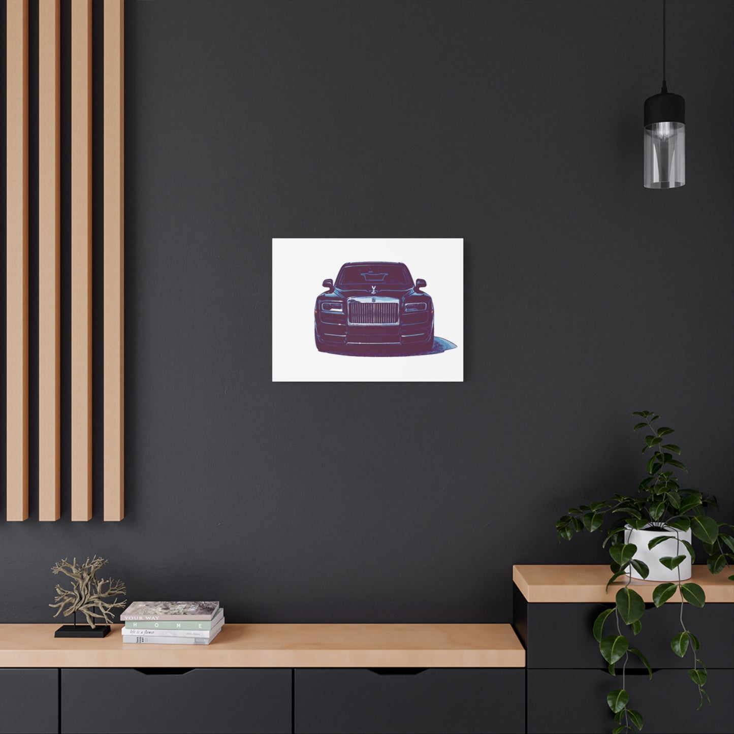 Silent Authority – Luxury Sedan Comic Wall Art