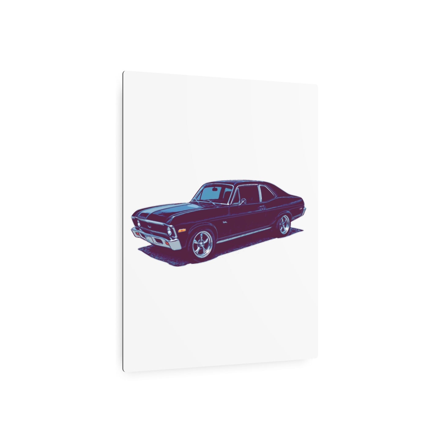 Midnight Cruiser – Classic Muscle Side Profile Comic Car Wall Art