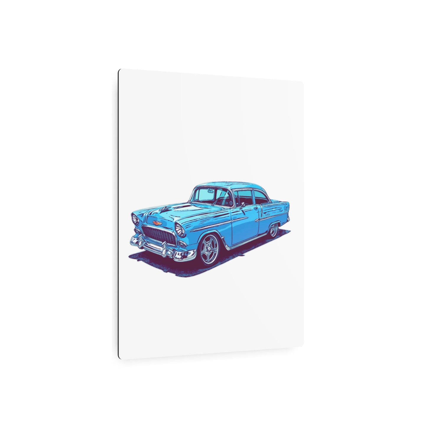 Blue Collar Royalty – Classic American Cruiser Comic Car Wall Art