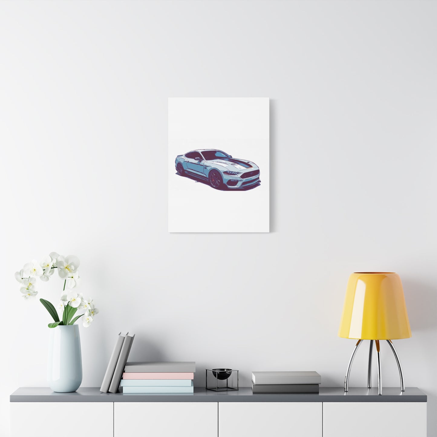 Track-Bred Street Coupe – Modern Performance Comic Car Wall Art