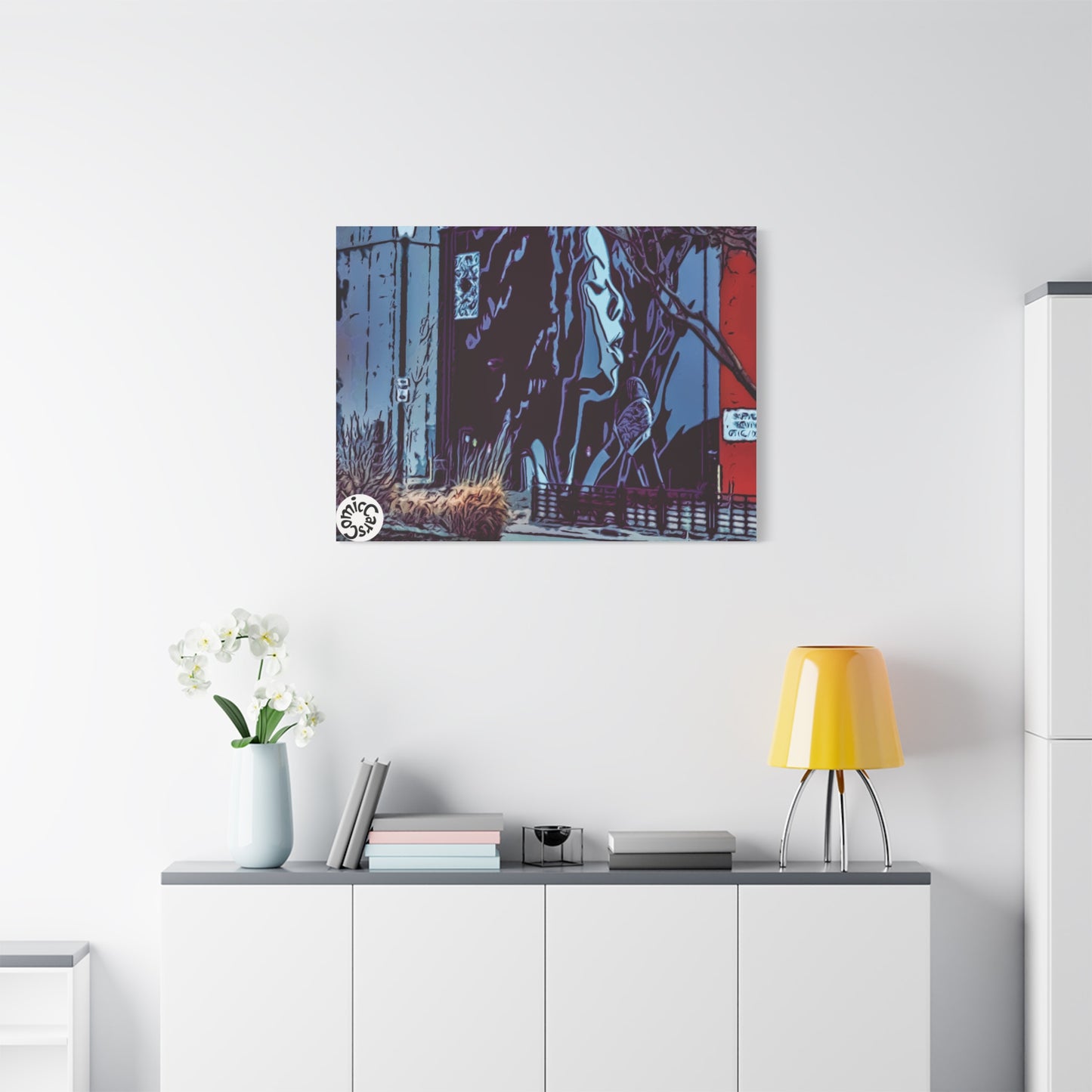 Sioux Falls Street Art Matte Canvas Wall Art Urban Home Decor