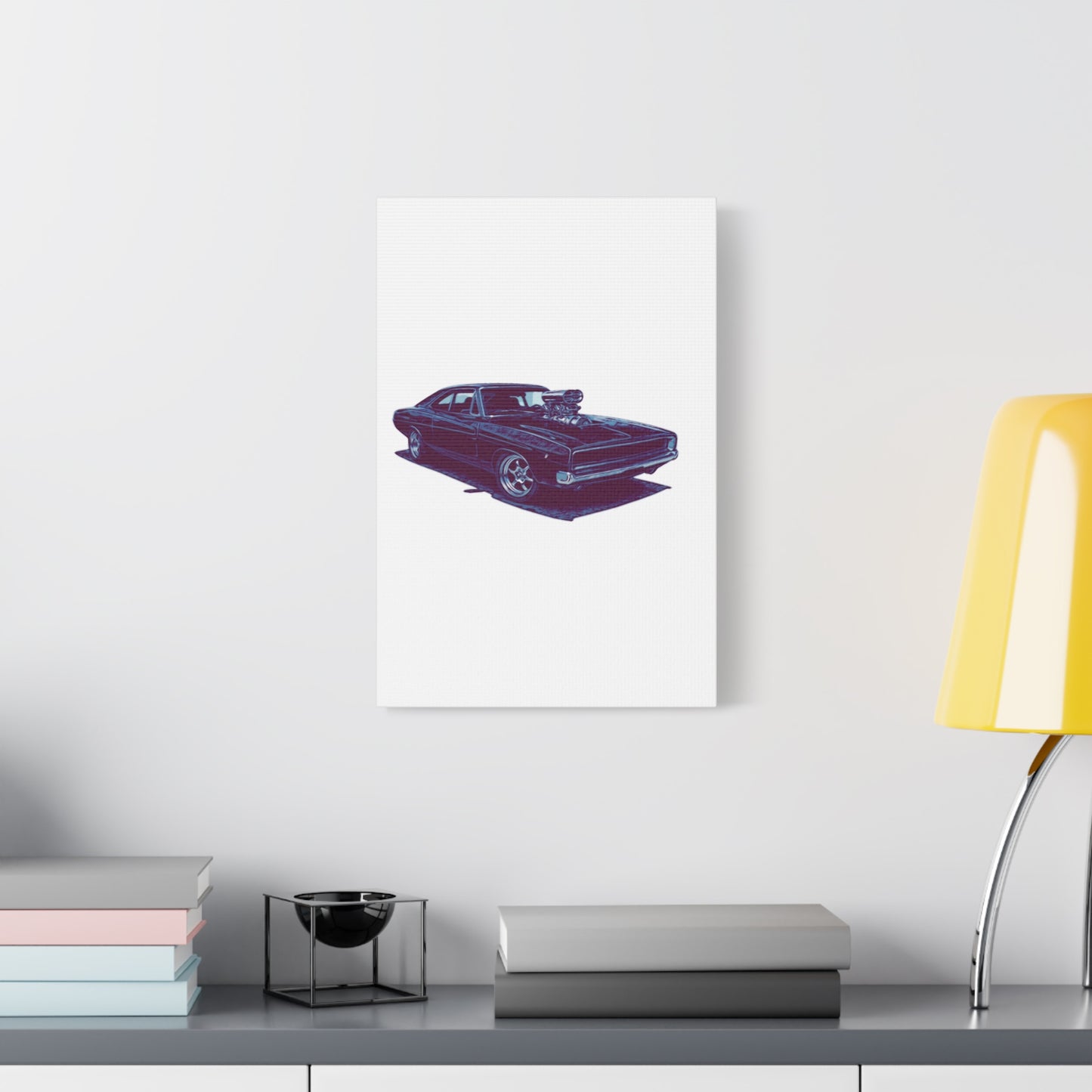 Boosted Legacy – Supercharged Classic Muscle Comic Car Wall Art