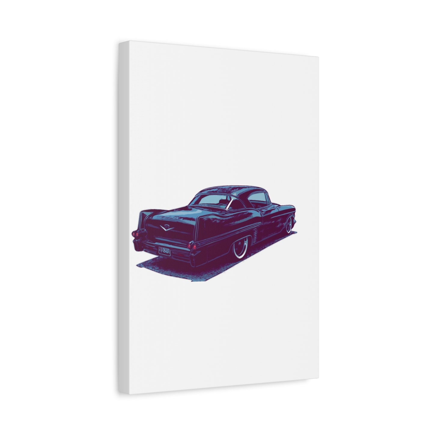 Tailfin After Hours – Vintage Luxury Cruiser Comic Car Wall Art