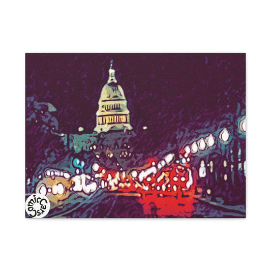 Washington DC Cityscape Matte Canvas Wall Art