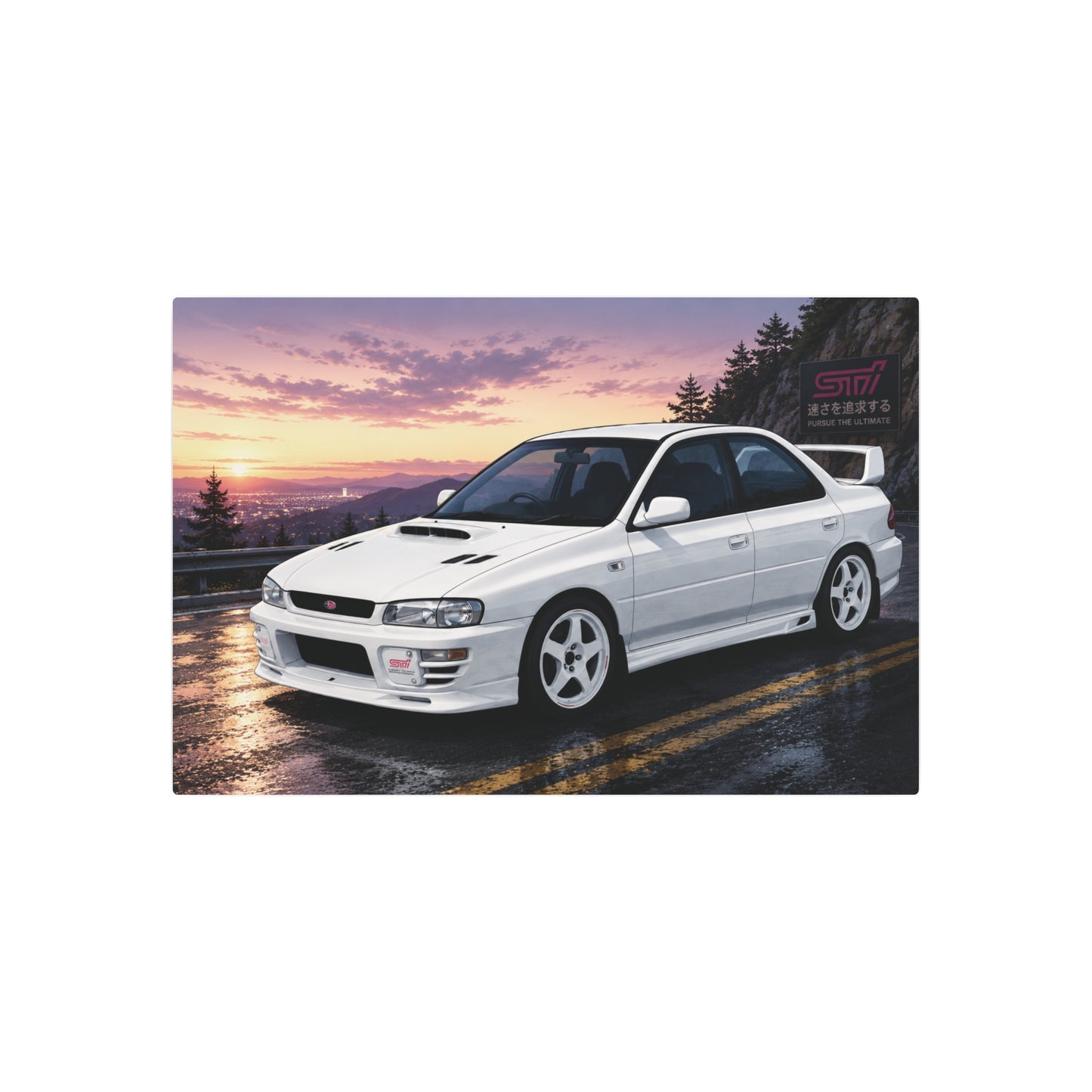 Impreza Rally Car Wall Art