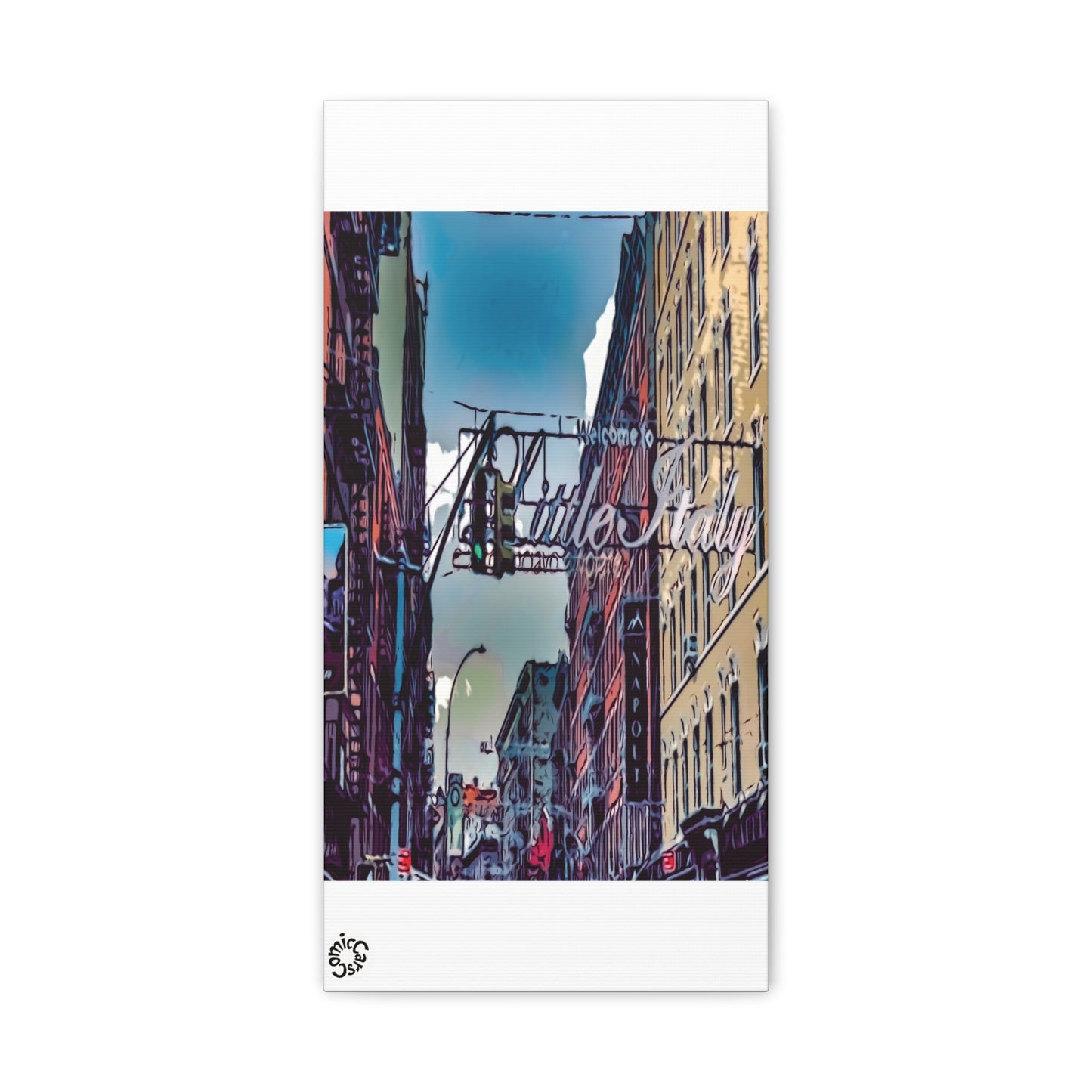 New York City Little Italy Matte Canvas Wall Art Urban Home Decor