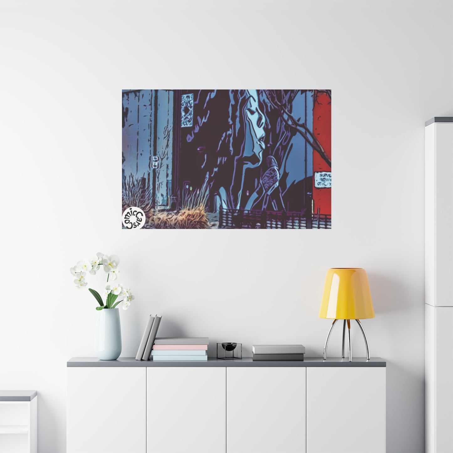 Sioux Falls Street Art Matte Canvas Wall Art Urban Home Decor