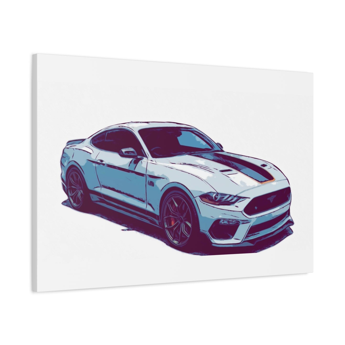 Track-Bred Street Coupe – Modern Performance Comic Car Wall Art