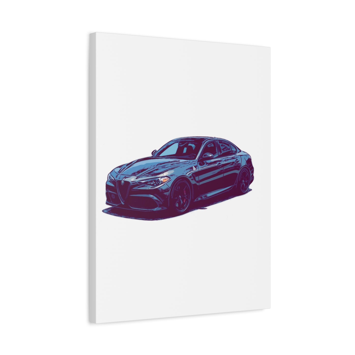 Obsidian Crest Sedan – Performance Sport Comic Car Wall Art