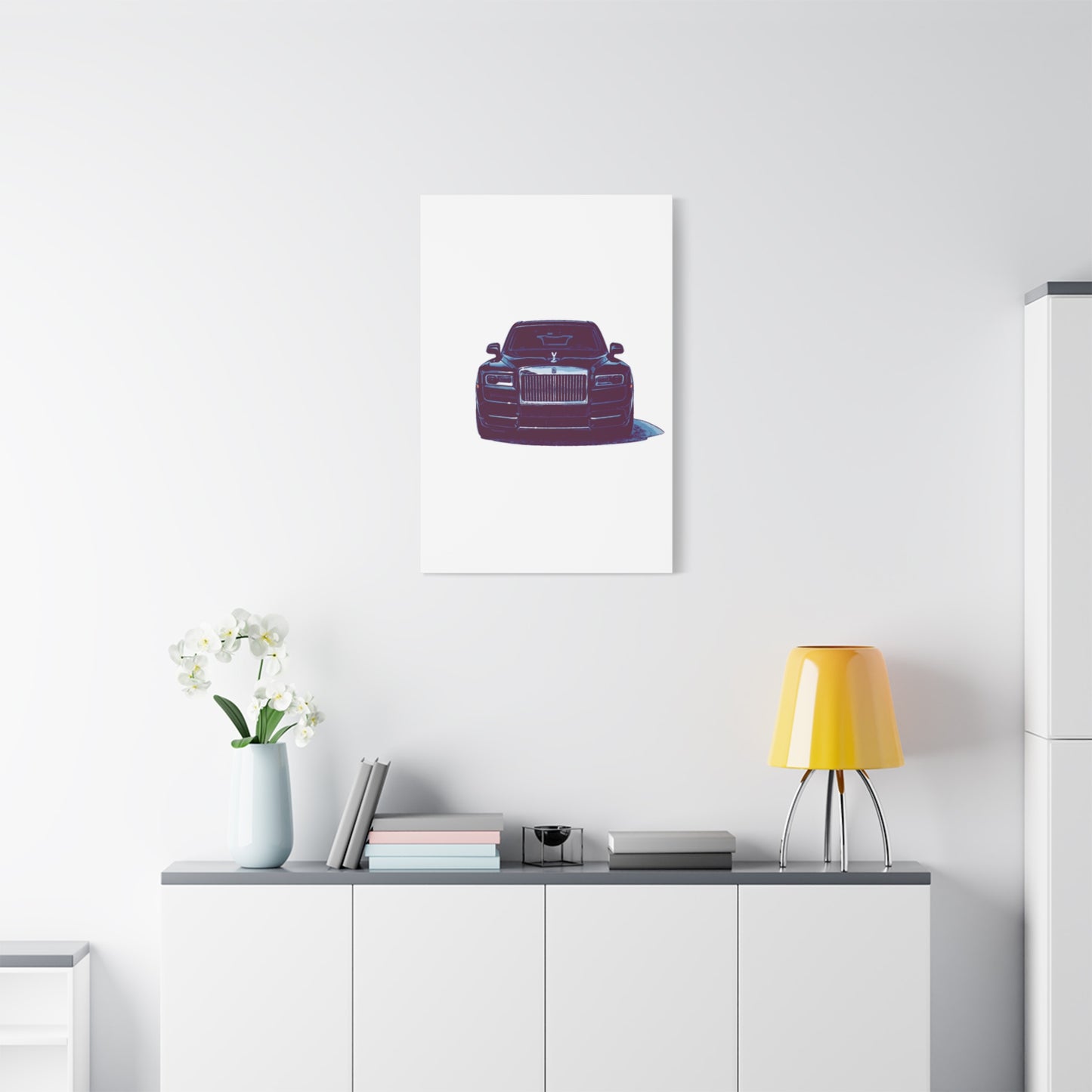 Silent Authority – Luxury Sedan Comic Wall Art