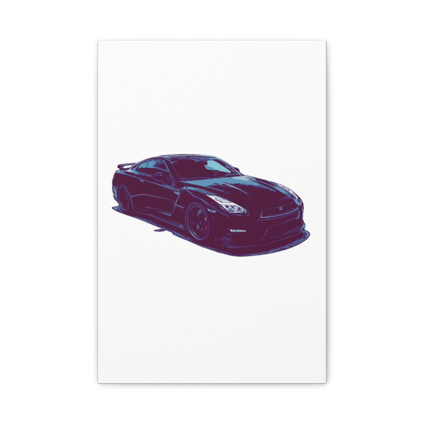 Torque After Dark – Street-Dominant Performance Coupe Comic Car Wall Art