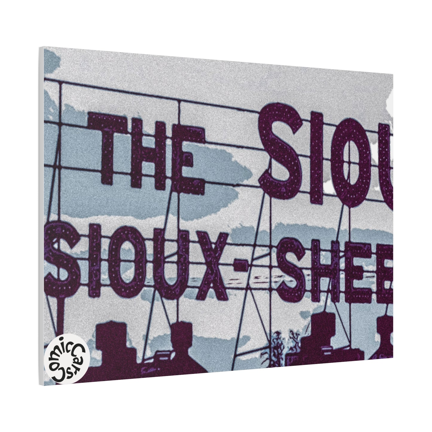 Sioux Falls City Matte Canvas Wall Art Urban Decor