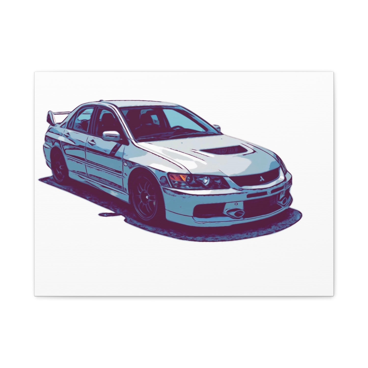 Rally Bloodline – Turbo Performance Sedan Comic Car Wall Art