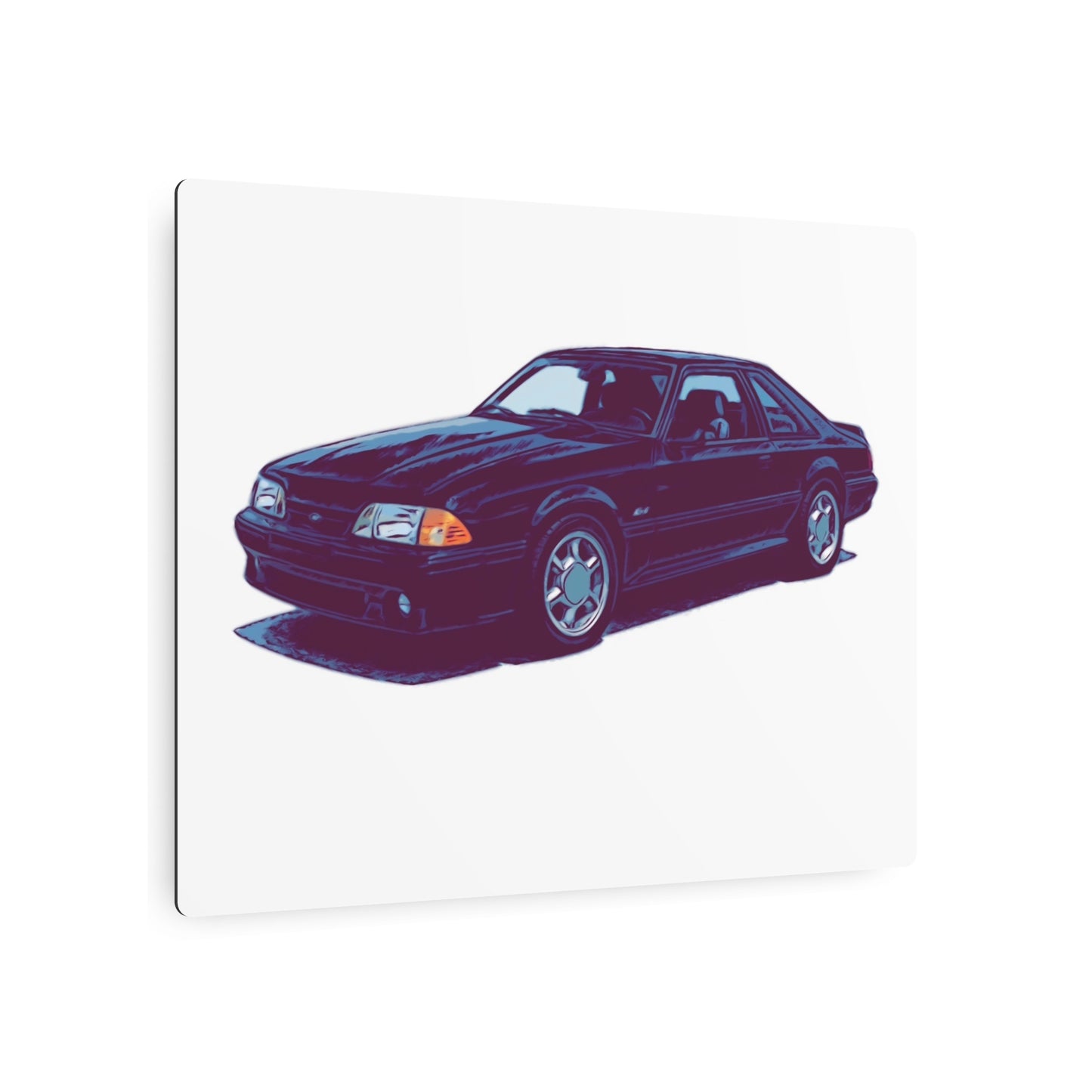 Ironline Notchback – Retro Street Coupe Comic Car Wall Art