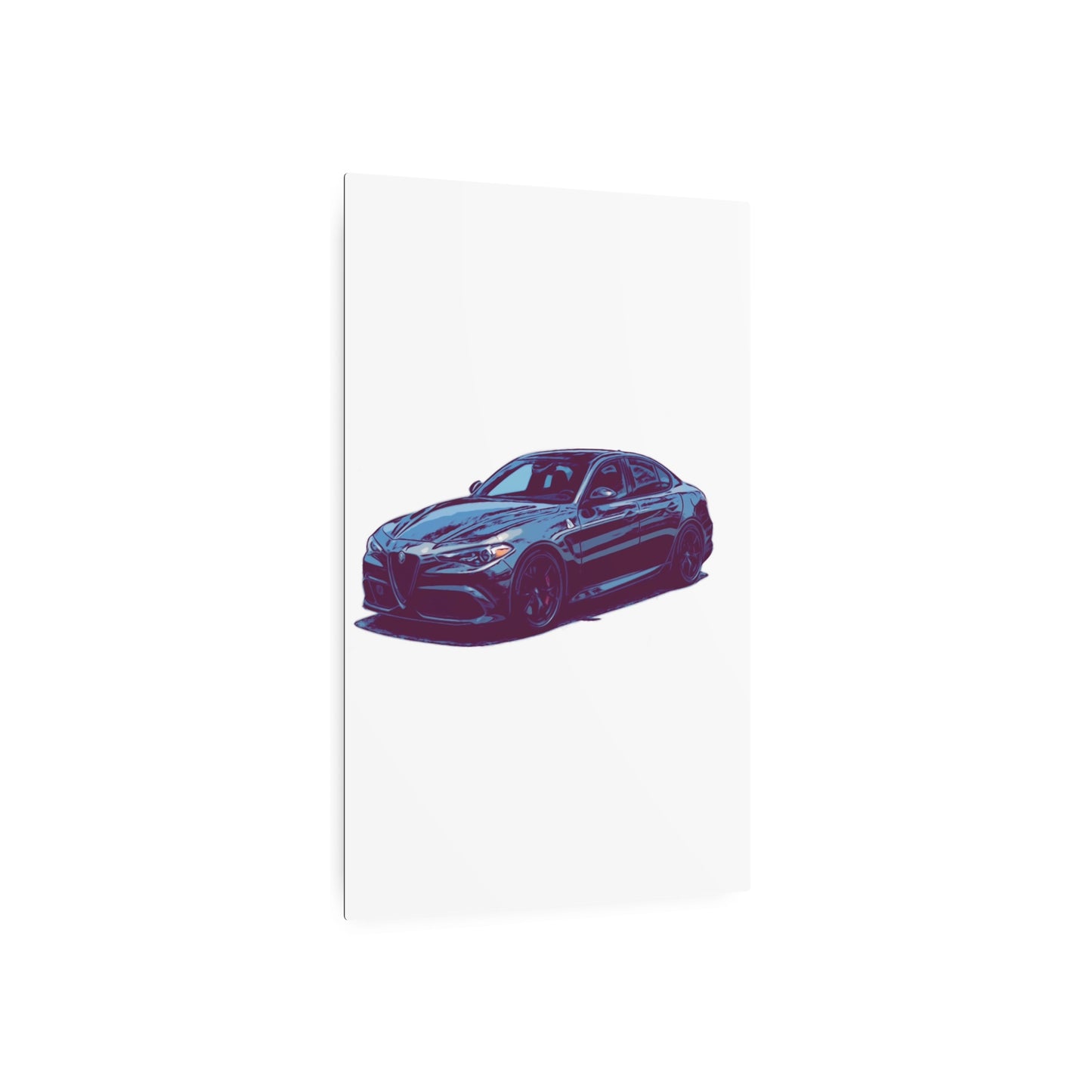 Obsidian Crest Sedan – Performance Sport Comic Car Wall Art