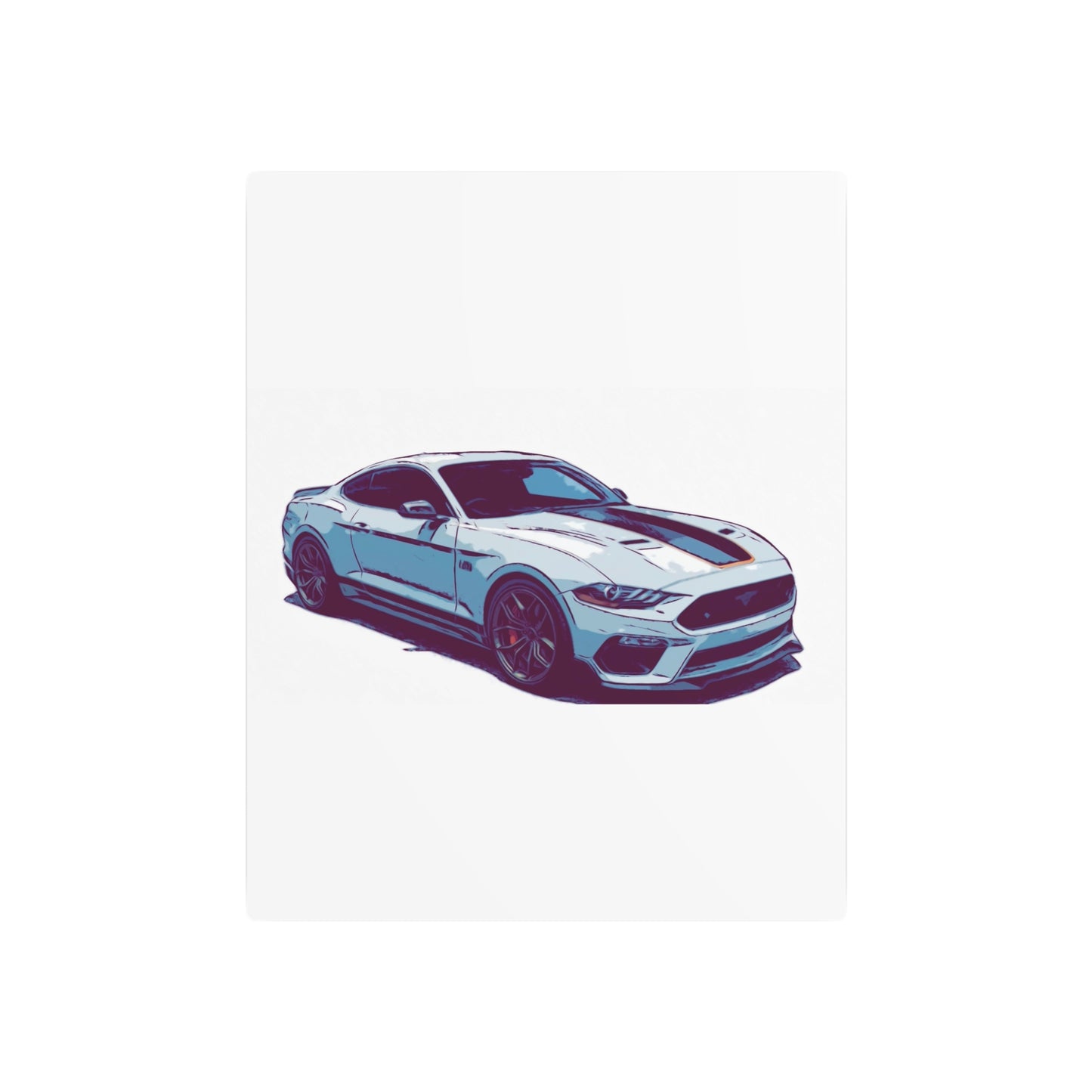 Track-Bred Street Coupe – Modern Performance Comic Car Wall Art